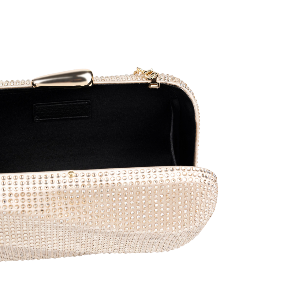 Golden Rhinestone Clutch