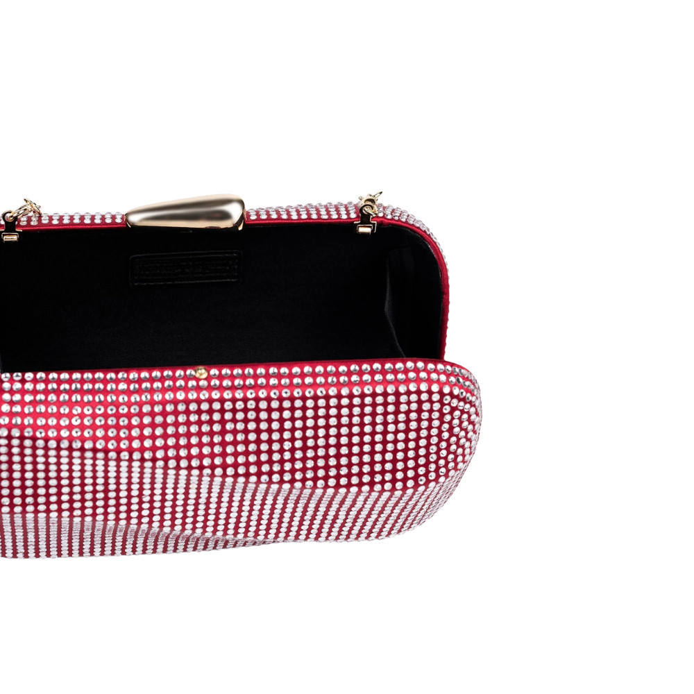 Red Rhinestone Clutch