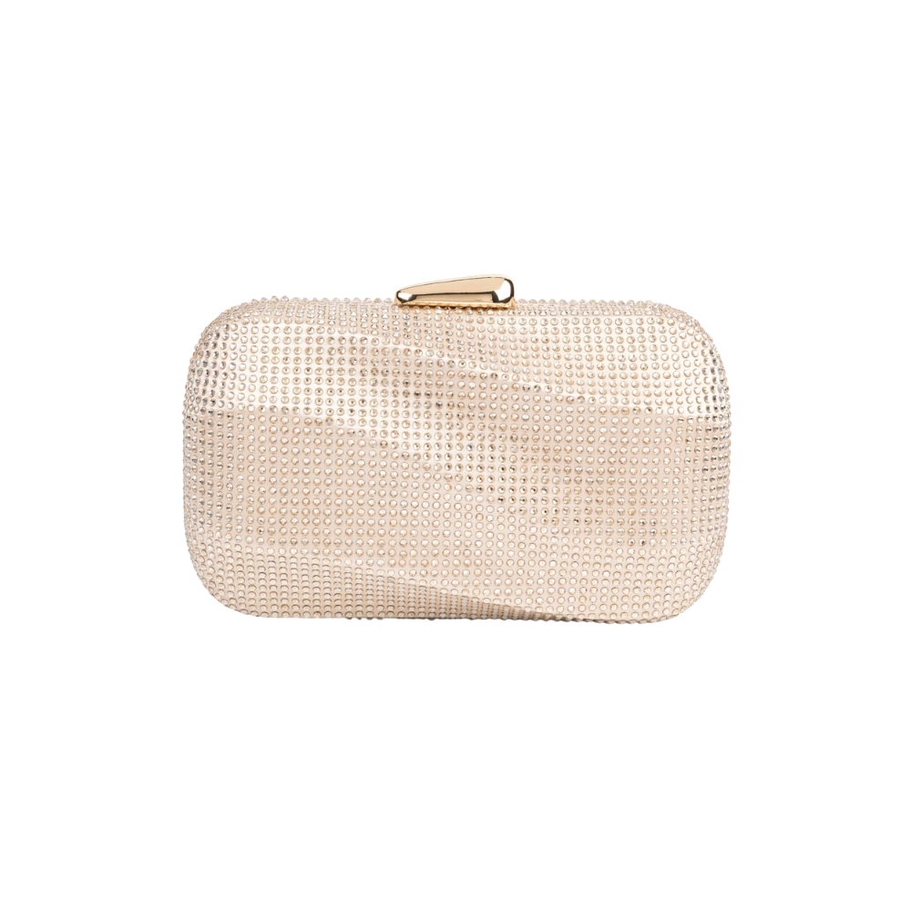 Golden Rhinestone Clutch