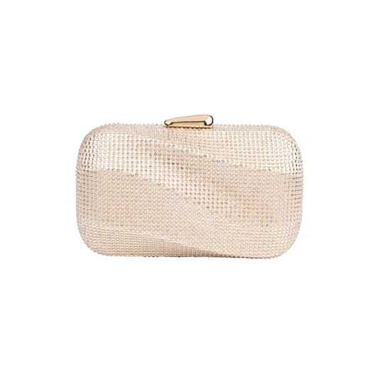Golden Rhinestone Clutch