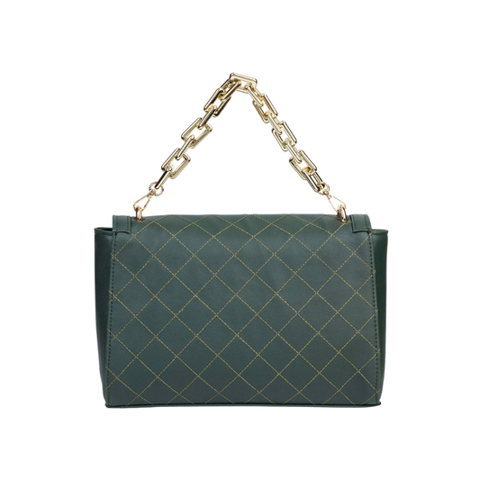 Green Stitched Handbag