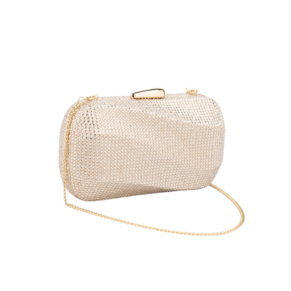 Golden Rhinestone Clutch